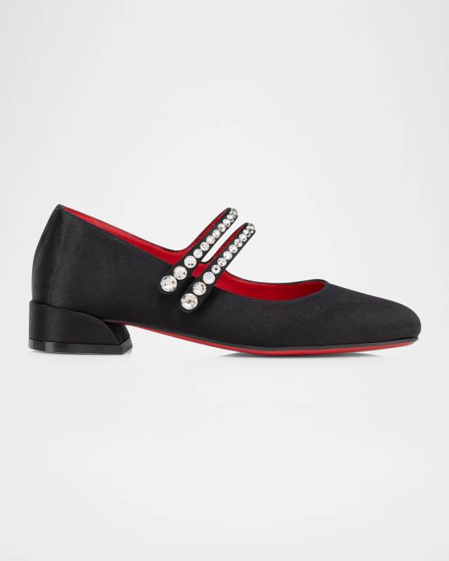 Girl's Jane Fille Strass Ballerina Flats, Toddlers/Kids